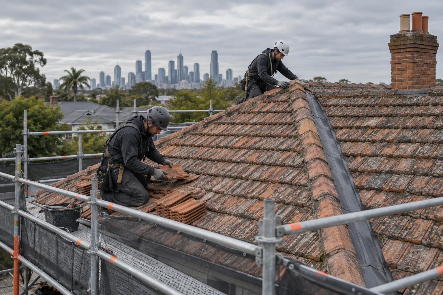 Tile Roof Repairs Melbourne roofing scope visual for a Melbourne property